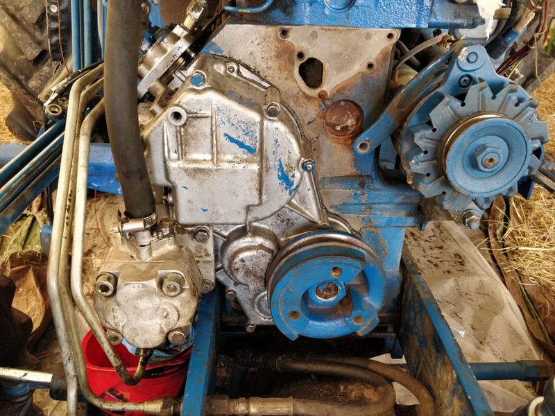 Crank pulley installed! Still need to torque down the injection pump.
